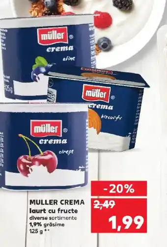 Kaufland MULLER CREMA laurt cu fructe Ofertă
