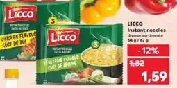 Kaufland LICCO Instant noodles Ofertă