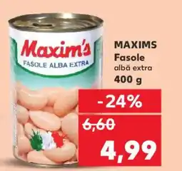 Kaufland MAXIMS Fasole albă extra Ofertă