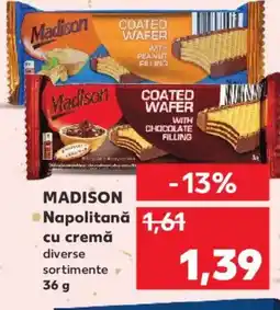 Kaufland MADISON Napolitană cu cremă Ofertă