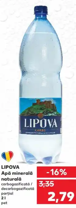Kaufland LIPOVA Apă minerală naturală Ofertă