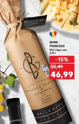 Kaufland WINE PRINCESS Vin rosu sec Ofertă