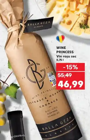 Kaufland WINE PRINCESS Vin rosu sec Ofertă