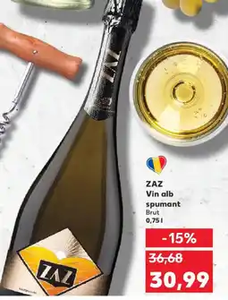 Kaufland ZAZ Vin alb spumant Brut Ofertă