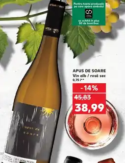 Kaufland APUS DE SOARE Vin alb / rosé sec Ofertă