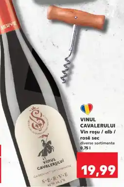 Kaufland VINUL CAVALERULUI Vin roşu / alb / rosé sec Ofertă