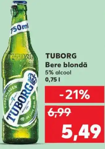 Kaufland TUBORG Bere blondă Ofertă