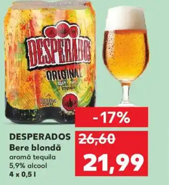 Kaufland DESPERADOS Bere blondă Ofertă