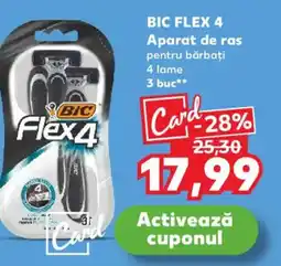 Kaufland BIC FLEX 4 Aparat de ras pentru bărbaţi Ofertă