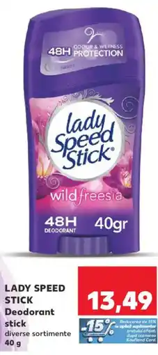 Kaufland LADY SPEED STICK Deodorant stick Ofertă
