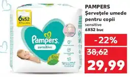 Kaufland PAMPERS Şerveţele umede pentru copii Ofertă