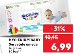 Kaufland HYGIENIUM BABY Şerveţele umede tei şi aloe Ofertă