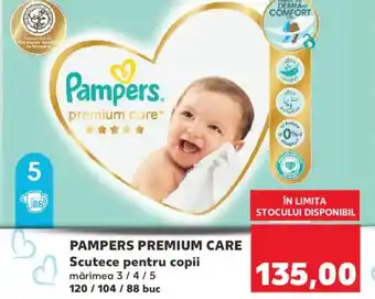 Kaufland PAMPERS PREMIUM CARE Scutece pentru copii Ofertă