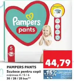 Kaufland PAMPERS PANTS Scutece pentru copii Ofertă