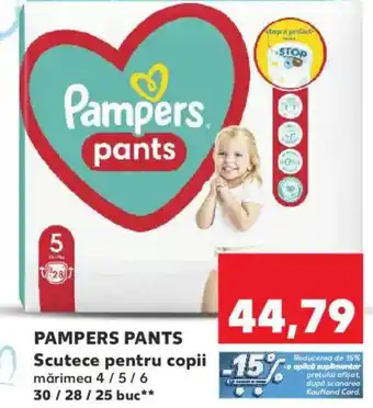 Kaufland PAMPERS PANTS Scutece pentru copii Ofertă