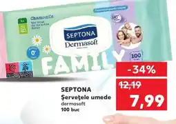 Kaufland SEPTONA Şerveţele umede dermasoft Ofertă