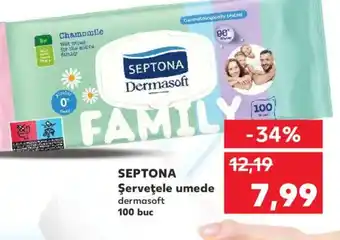 Kaufland SEPTONA Şerveţele umede dermasoft Ofertă