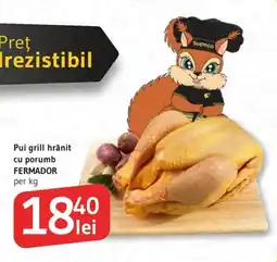 Supeco FERMADOR Pui grill hrănit cu porumb Ofertă