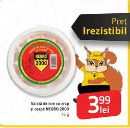 Supeco NEGRO 2000 Salată de icre cu crap şi ceapă Ofertă