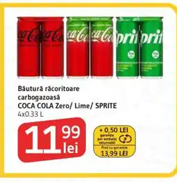 Supeco COCA COLA Zero/ Lime/ SPRITE Băutură răcoritoare carbogazoasă Ofertă