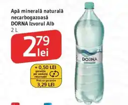 Supeco DORNA Apă minerală naturală necarbogazoasă Izvorul Alb Ofertă