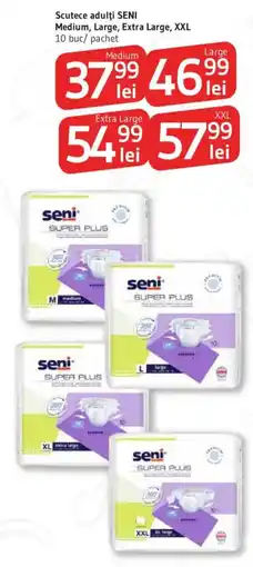 Supeco Scutece adulţi SENI Medium, Large, Extra Large, XXL Ofertă
