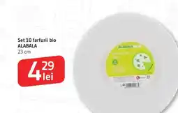 Supeco Set 10 farfurii bio Alabala Ofertă