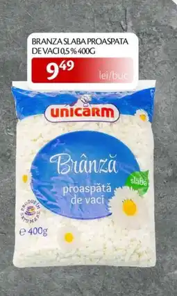 Unicarm Unicarm Branza slaba proaspata devaci 0,5% Ofertă