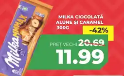 Simos Milka ciocolată alune şi caramel Ofertă