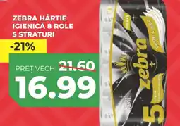Simos Zebra hârtie igienică 5 straturi Ofertă