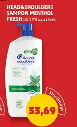 Penny HEAD&SHOULDERS Sampon menthol fresh Ofertă