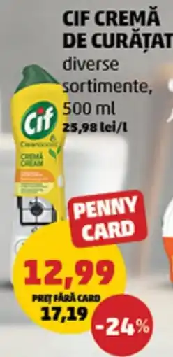 Penny Cif Cremă de curățat Ofertă