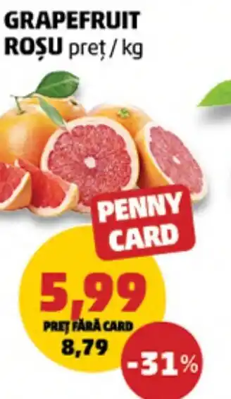 Penny Grapefruit roşu Ofertă