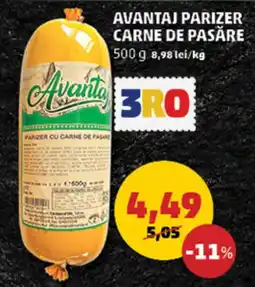 Penny Avantaj parizer carne de pasăre Ofertă