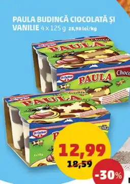 Penny Paula budincă ciocolată şi vanilie Ofertă