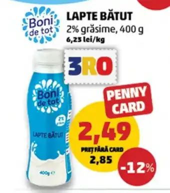 Penny Boni de tot Lapte bătut Ofertă