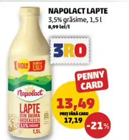 Penny Napolact lapte Ofertă
