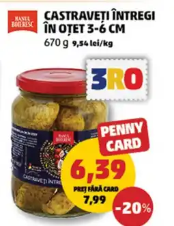 Penny Castraveti întregi în otet 3-6 cm Ofertă