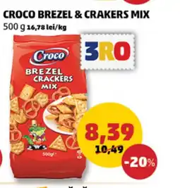 Penny Croco brezel & crakers mix Ofertă