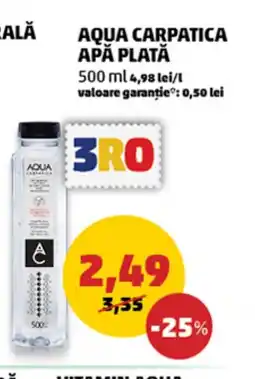 Penny Aqua Carpatica apă plată Ofertă