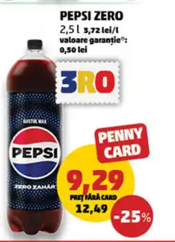 Penny PEPSI Zero Ofertă