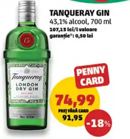 Penny Tanqueray gin Ofertă