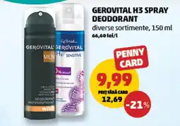 Penny Gerovital H3 spray deodorant Ofertă