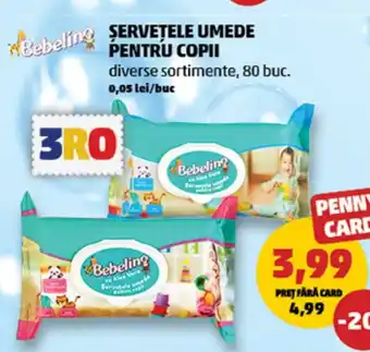 Penny Bebelino Șervețele umede pentru copii Ofertă