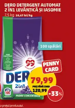 Penny Dero detergent automat 2in1 levănțică și iasomie Ofertă