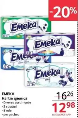 Selgros EMEKA Hârtie igienicǎ Ofertă