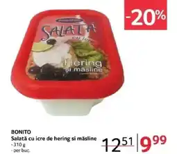 Selgros BONITO Salată cu icre de hering si măsline Ofertă