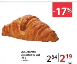 Selgros LA LORRAINE Croissant cu unt Ofertă