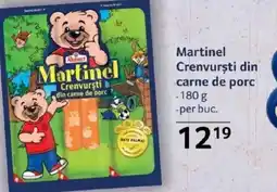 Selgros Martinel Crenvursti din carne de porc Ofertă