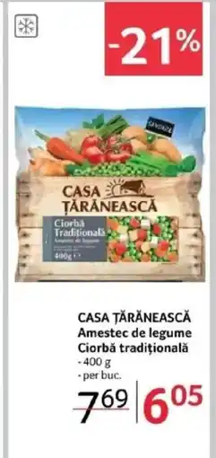 Selgros CASA ŢĂRĂNEASCĂ Amestec de legume Ciorbă tradiţională Ofertă